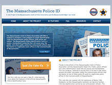 Tablet Screenshot of masspoliceid.com